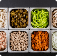 charola con diferentes Ingredientes frescos